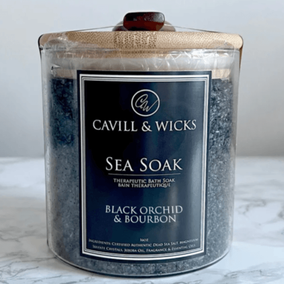 BLACK ORCHID & BOURBON SEA SOAK - Cavill & Wicks 