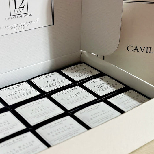 LIGHT UP THE HOLIDAYS - 12 Candle Advent Calendar Gift Set