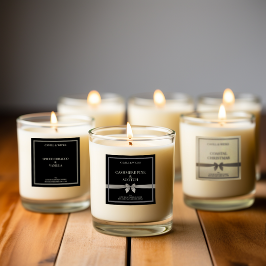 HOLIDAY CANDLE SET of 5