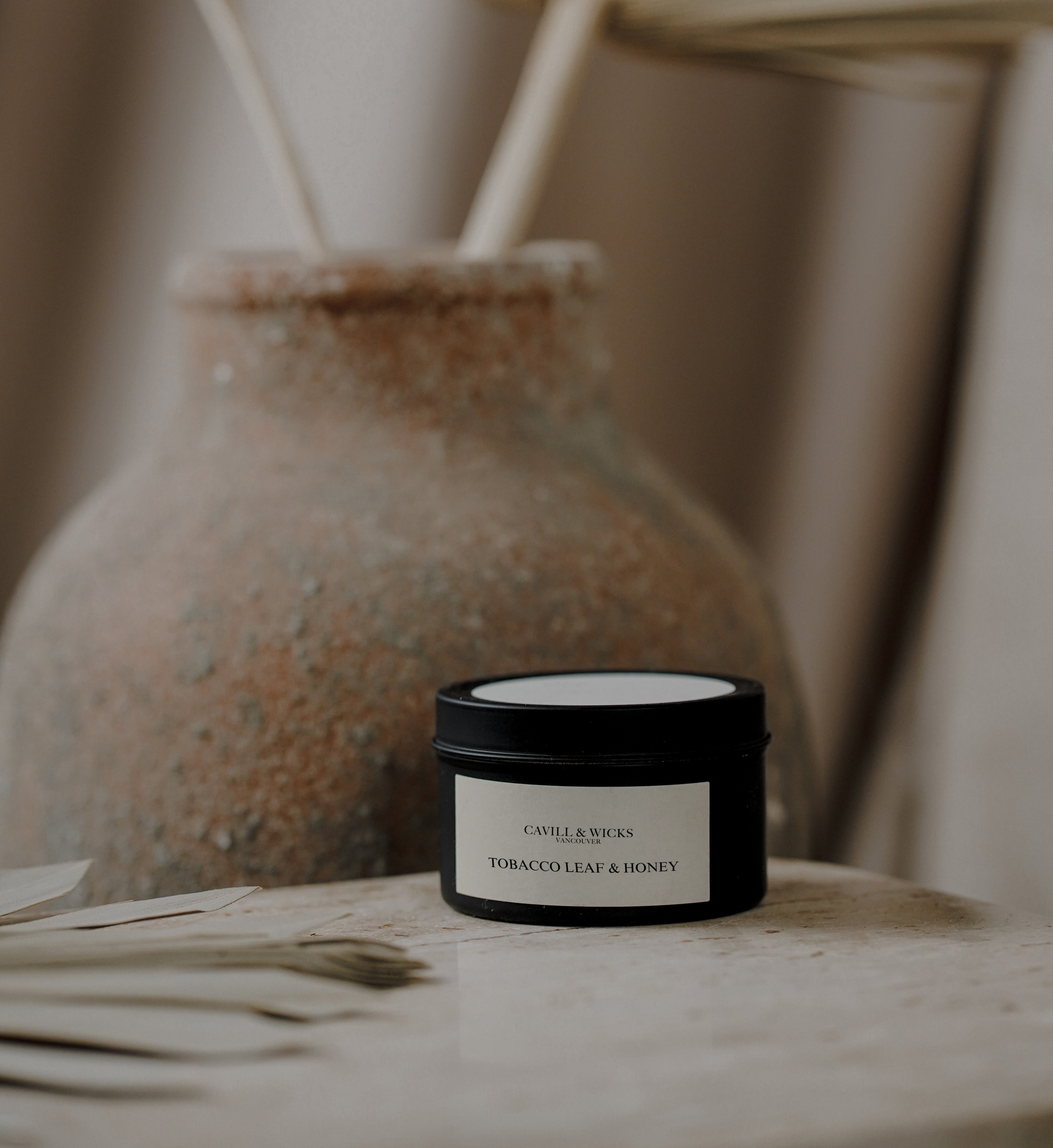 spiced tobacco candle 16 oz Edenlife Co Inspired by classic wine Spiced Honey & Tobacco Christmas